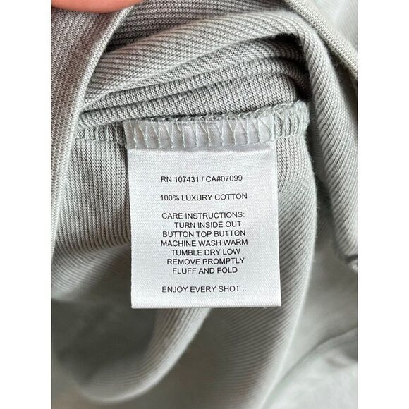 Linksoul Dora Color Block Casual Golf Polo Medium Citron Gray The Loop Logo - Picture 9 of 9